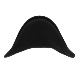 Bicorne 1er Empire feutre laine noir sans garniture- Traclet