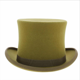 Chapeau Haut De Forme Feutre Laine Bronze - Traclet