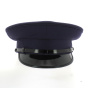Navy Chauffeur Cap with Shiny Black Visor - Traclet
