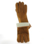 Gants Femme Cuir & fourrure Marron clair- Traclet