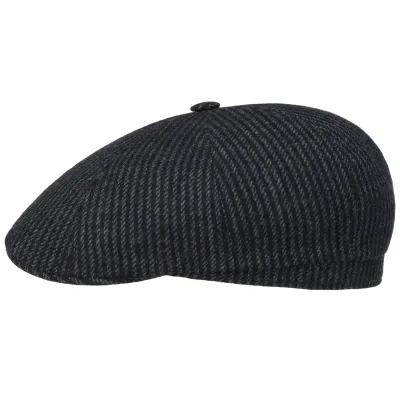 Casquette Woolen Strip Bleue Laine - Stetson