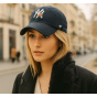 Yankees Thorn NY Black Strapback Cap - 47 Brand