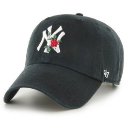 Yankees Thorn NY Black Strapback Cap - 47 Brand