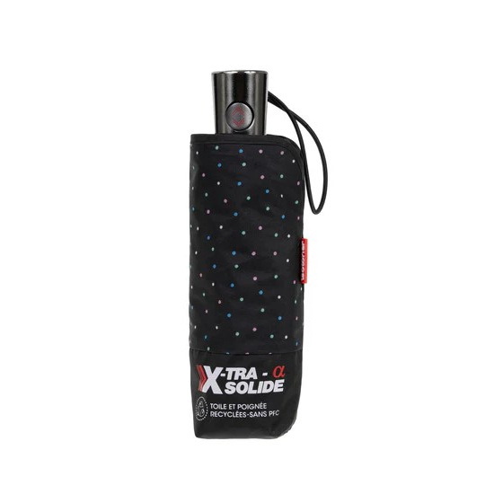 Mini Parapluie X-TRA Solide Automatique Mini pois - Isotoner