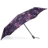 Mini Parapluie X-TRA Solide Automatique Fleurs Aubergine - Isotoner