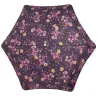X-TRA Solid Automatic Mini Umbrella Aubergine Flowers - Isotoner