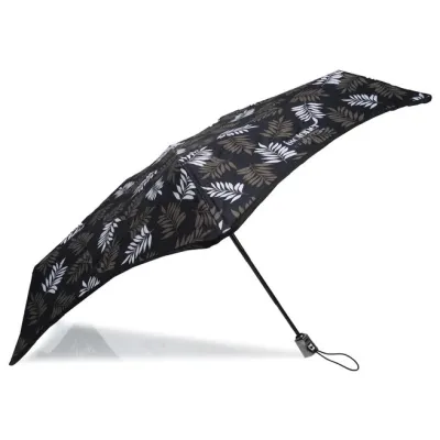 X-TRA Solid Automatic Mini Umbrella Khaki Leaf - Isotoner