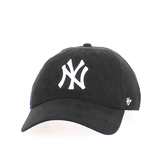 47 CAP MLB NEW YORK YANKEES BALLPARK SUEDE CLEAN UP BLACK Cap
