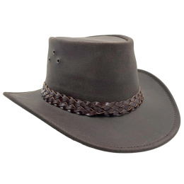 Chapeau Australien Wallaroo Oil Cuir Mousse - Jacaru