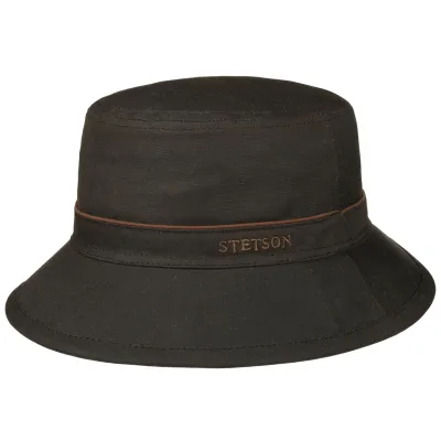 Bob Huntsville Waxed Coton Marron UPF 40+ - Stetson