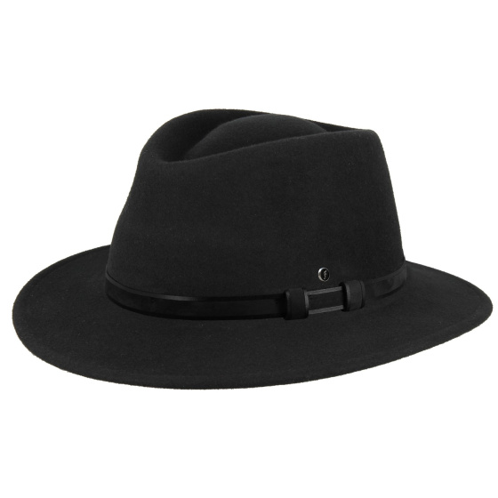Chapeau Traveller Langres Crushable Feutre Noir - Flechet