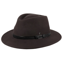 Traveller Langres Crushable Felt Hat Brown - Flechet