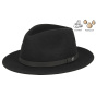 Chapeau Traveller Mouthe Crushable Feutre Noir - Flechet