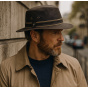 Chapeau Sintra Coton Huilé Imperméable Marron - Flechet
