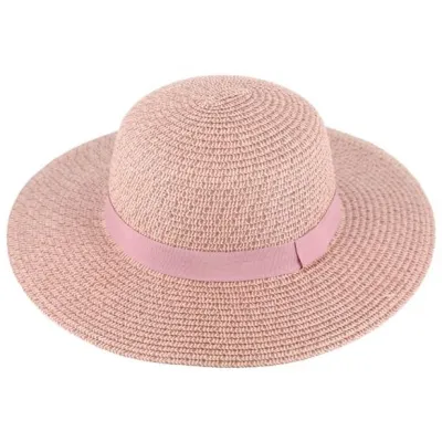 Capeline Eléna Paille Papier Mauve - Traclet