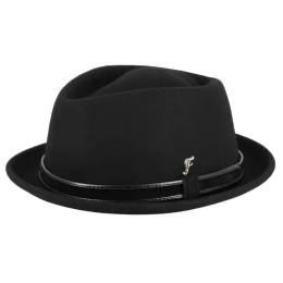 Chapeau Porkpie Novare Feutre Noir - Fléchet