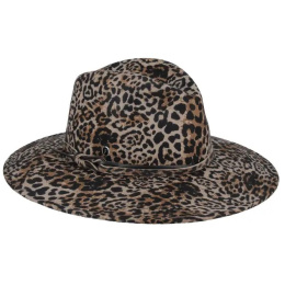 Fedora Hat Teramo Leopard Wool - Flechet