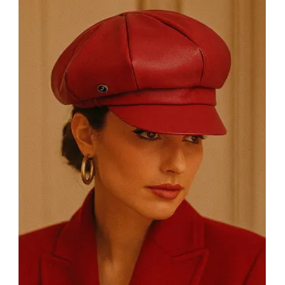 Latina Polyester Newsboy Cap - Fléchet ref 22382 traclet hat shop