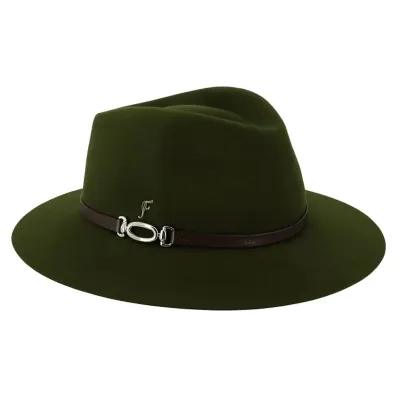 Chapeau Traveller Ravenne Feutre Laine Olive - Fléchet