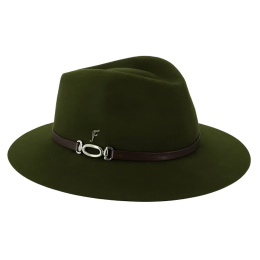 Chapeau Traveller Ravenne Feutre Laine Olive - Fléchet