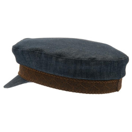 Blue denim sailor cap BÃ¥tsman Organic Denim