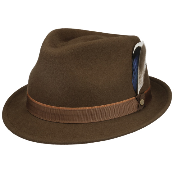 Chapeau Trilby Potenza Woolfelt Feutre Camel - Stetson