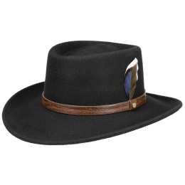 Black VitaFelt Gambler Hat - Stetson