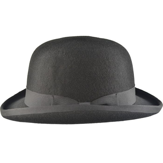 Black Wool Felt Bowler Hat - Traclet
