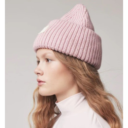 Pink Merino Wool Alpine Beanie - Tilley
