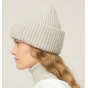 Grey Merino Wool Alpine Beanie - Tilley