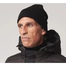 The Merino Wool Beanie Black - Tilley ref 22430 traclet hat shop