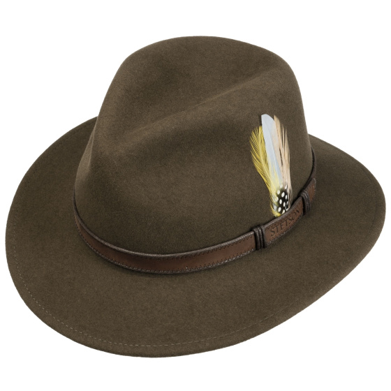 Chapeau Traveller Rutherford Vitafelt Taupe - Stetson