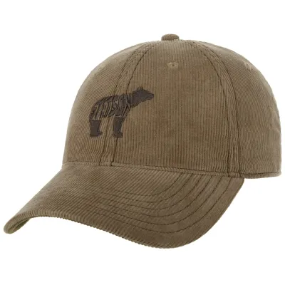 Beige Bear Velvet Baseball Cap - Stetson ref 22441 traclet hat shop