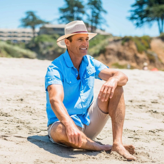 Milan Panama Traveller Hat in Cream - American Hat Makers