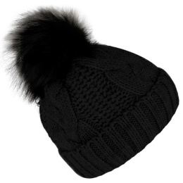 Lublin Pompom Beanie with Fleece Lining - Traclet