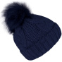 copy of Navy Perla Pompom Beanie - Traclet