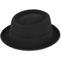 Chapeau Porkpie Salerne Feutre Laine Noir - Traclet