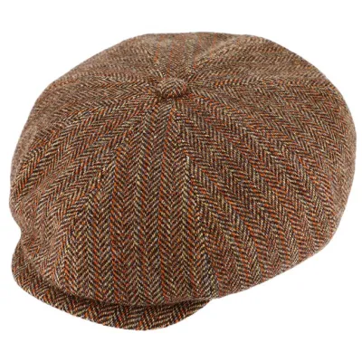 Irish Cap Andria Virgin Wool Cognac - Traclet Reference: 22451 | Traclet Hat Shop