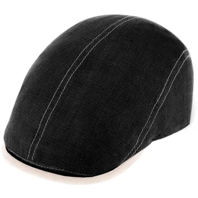 Casquette Bombée Giovanni lin Noire UPF 50+ - Traclet