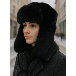 copy of Black Polyester Faux Fur Ushanka - Traclet