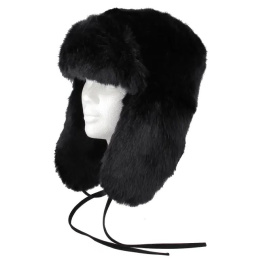 copy of Black Polyester Faux Fur Ushanka - Traclet