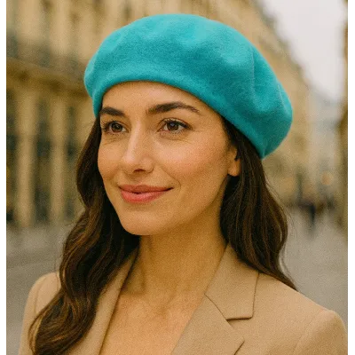 Béret Laine Turquoise - Traclet