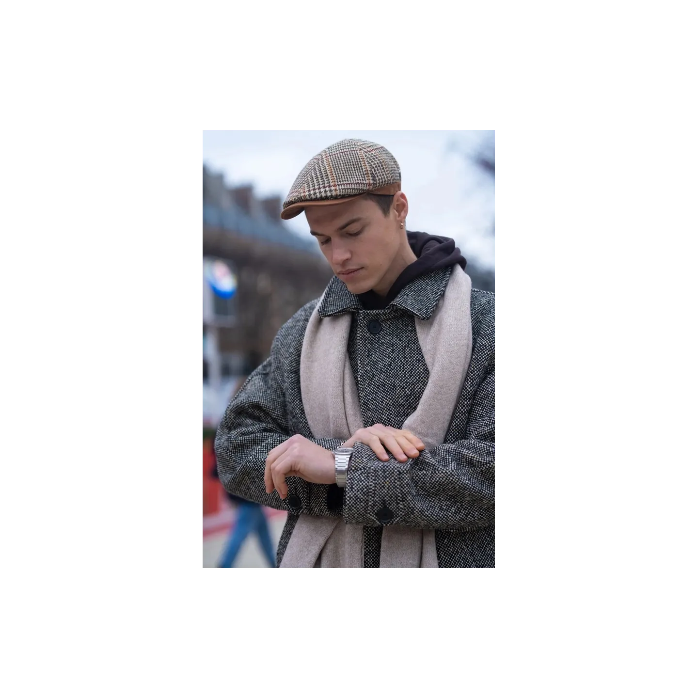 Casquette Plate Doubs Laine Vierge Beige - Flechet   - achat et vente casquette plate homme Reference : 22443| Chapellerie Tr