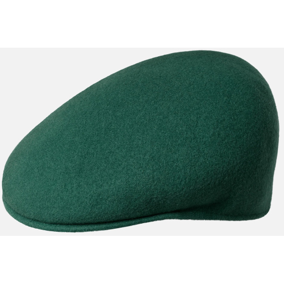Emerald Wool 504 Flat Cap - Kangol