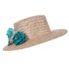 Women's Mayra Boater Hat Natural Straw - Traclet Reference: 22463 | Traclet Hat Shop
