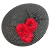 Provencal Hat Pamela Carmina Black Straw - Traclet Reference: 22464| Traclet Hat Shop