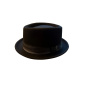Porkpie Crooner Hat - Black