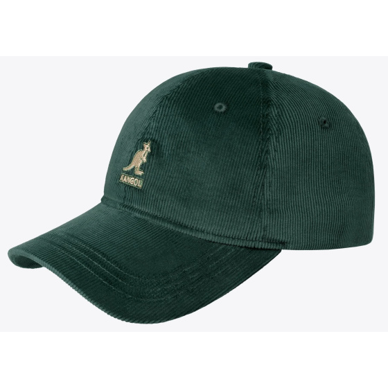 Olive Cotton Cord Strapback Cap - Kangol