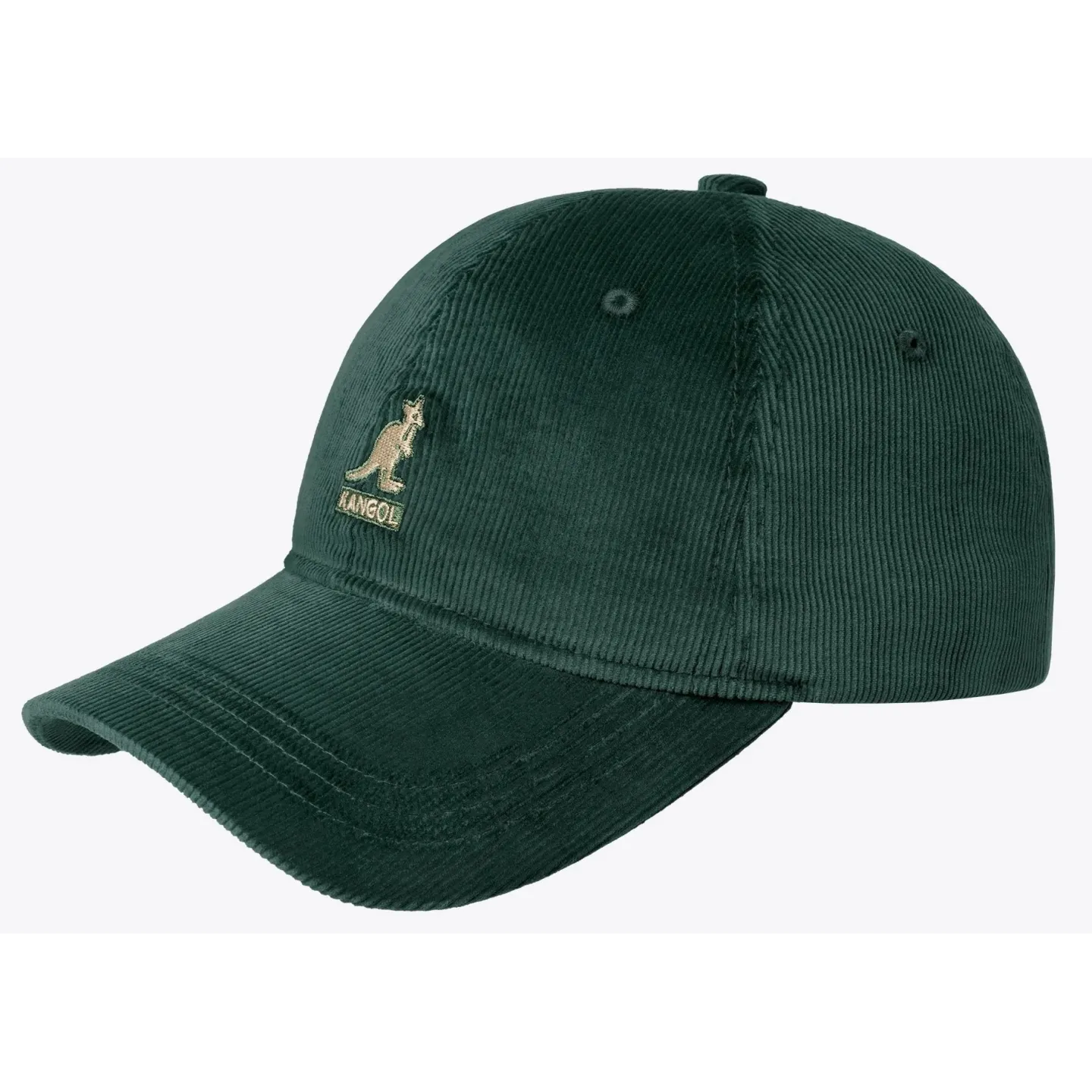 Olive Cotton Cord Strapback Cap - Kangol Reference : 22470| Chapellerie Traclet