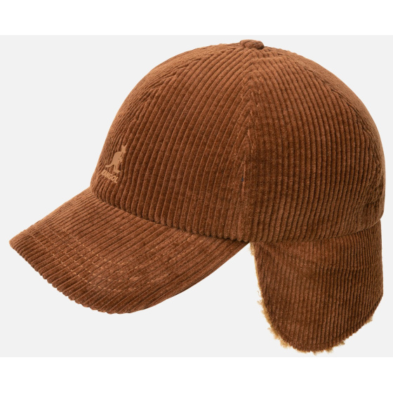 Cozy Cord Ear Flap Cap Camel - Kangol Cozy Cord Ear Flap Cap Camel - Kangol